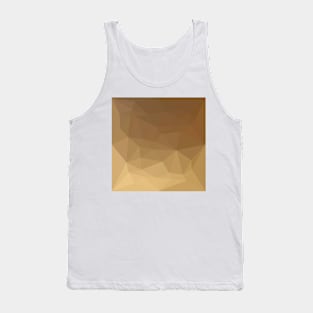 Dark Tangerine Abstract Low Polygon Background Tank Top